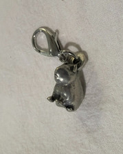 Guinea Pig 3D Paws Lobster Clasp Silver Charm Backpack Phone Keychain Hook Hange