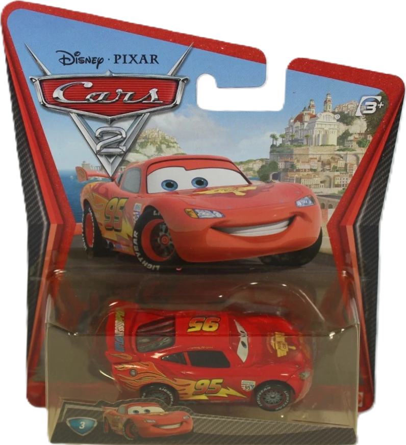 Disney Pixar Cars 2 Lightning McQueen with Racing Wheels Canadian