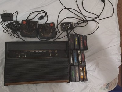 atari 2600 console with games