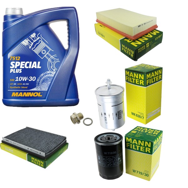 Mann Inspektionspaket 5L Mannol Special Plus 10W-30 FüR VW Passat 1.8 2.0-image