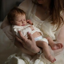 Zero Pam Full Silicone Baby Dolls Full Body Girl 18 Inch Realistic Reborn Baby D