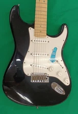 Fender FSR American Deluxe Stratocaster Black Made in USA Solid Electric Guitar