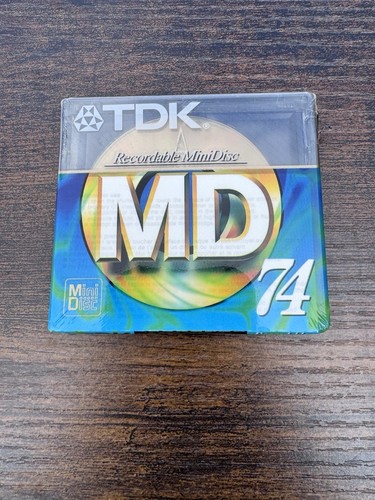 Brand New Sealed TDK MD-SG 74 minute Gold MiniDisc VTG - Picture 1 of 2