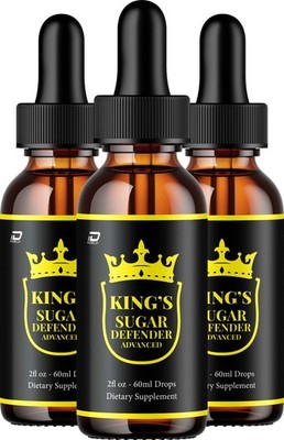 (3 Pack) Kings Sugar Defender Liquid Drops   Kings SugarDefender Natural Blend