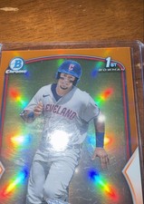 2023 Bowman - Chrome Prospects Jorge Burgos #BCP-98 Orange Refractor /25 (RC)