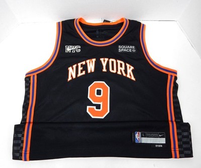 2022-23 Youth New York Knicks RJ Barrett #9 Swingman Black Jersey