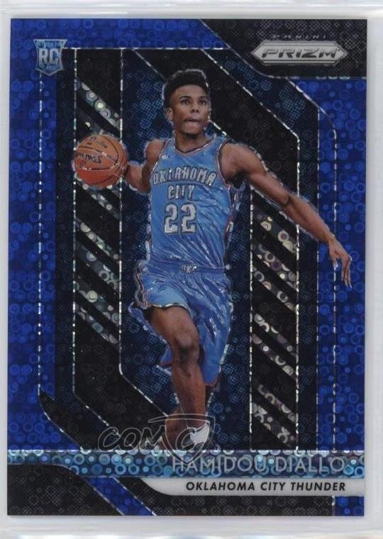 2018-19 Panini Prizm Fast Break Blue Prizm 13/175 Hamidou Diallo #9 1e4z