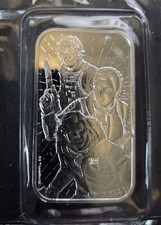 Star Wars Light Side Royal Mint 1oz .999 Silver Bullion Bar 40.20 per troy oz