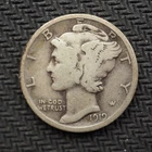 1919  *S* MERCURY HEAD  SILVER DIME *NICE* - FREE SHIPPING! - C3337