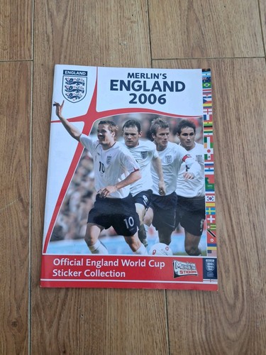 Merlin's England 2006 World Cup Sticker Album Incomplete - 24/436