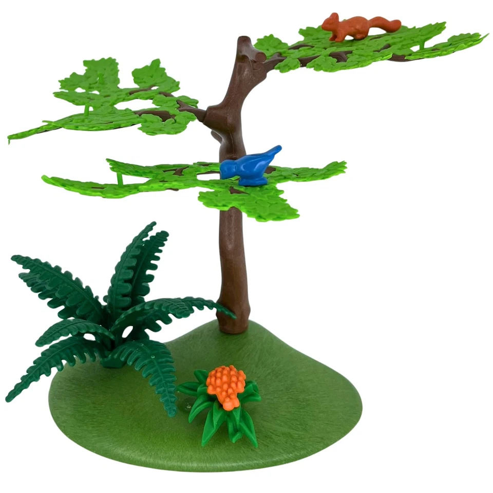 Playmobil Sockel Baum flache Blätter Pflanzen Blumen Wald Mittelalter Boden - Bild 1 von 1