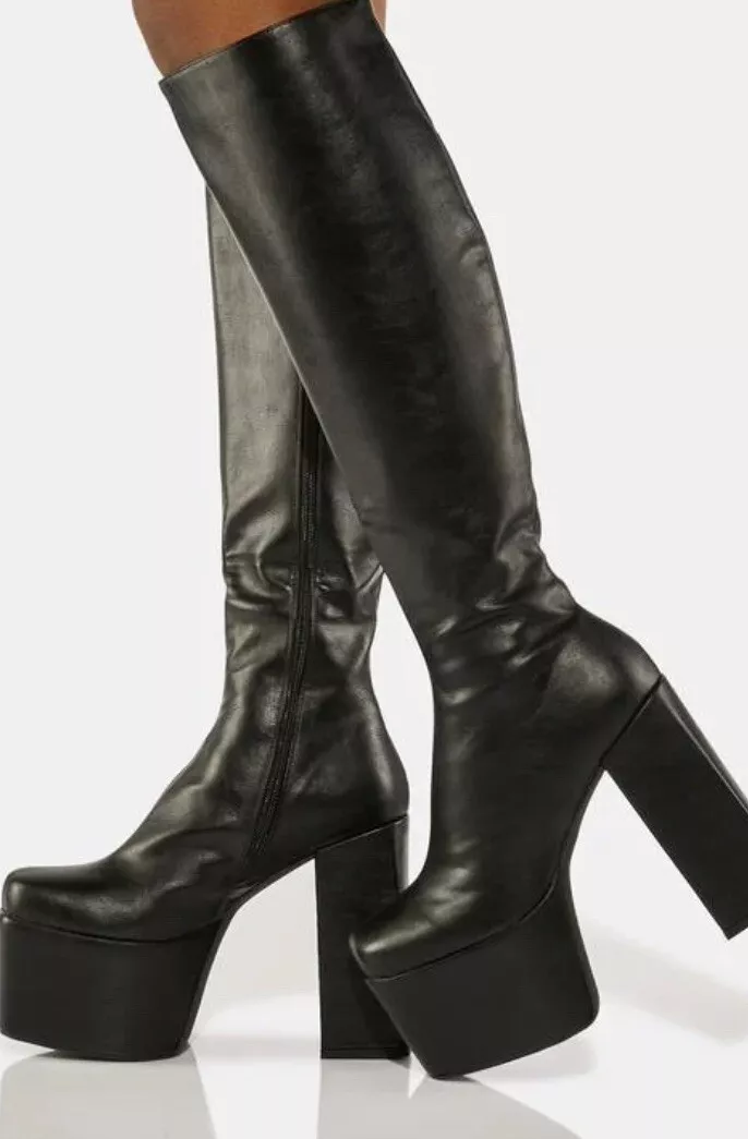 9s black deals platform boots
