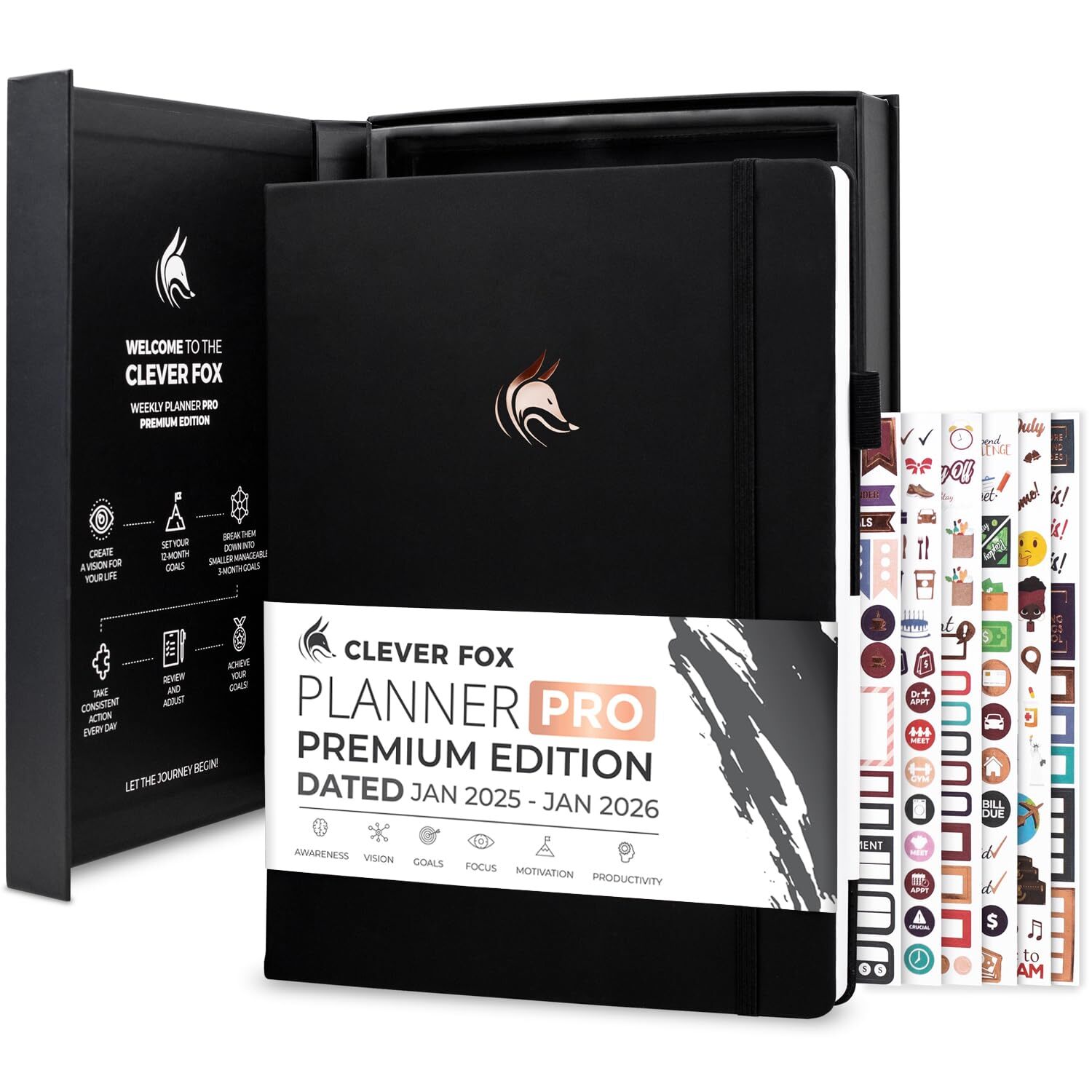Planner Premium Jan 2025-Jan 2026 – Luxurious Weekly, Monthly & Budget Agenda...-image