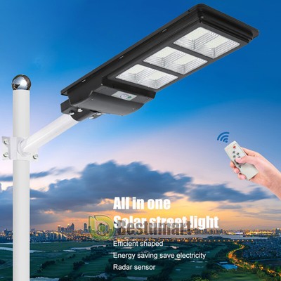 9000000LM Solar Street Light IP67 Dust-to-Dawn Spotlight Parking Lot Garden Lamp