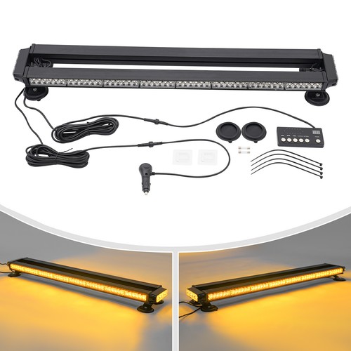 ✌37" 104 LED Strobe Light Bar Amber Response Emergency Beacon Warn Tow Truck NEW