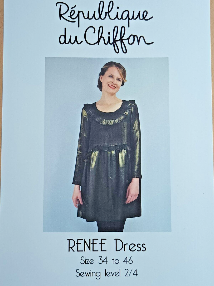 Republique du Chiffon Renee Dress sewing pattern Size 34-36 Envelope Damage