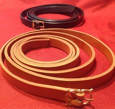 3/4" Wide Slender Medieval Brass Buckle Belt SCA Faire Pirate Rennie Knight