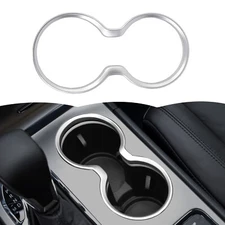 🚙Silver Front Gear Shift Cup Holder Cover Trim for Grand Cherokee Durango 2011+