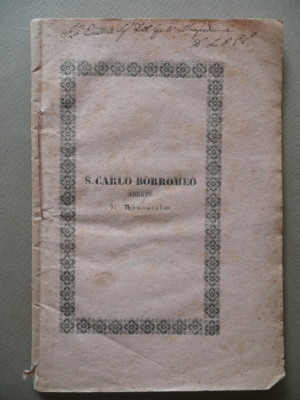 Historisches Gedächtnis über die Regierung Badia di Nonantola Borromeo Cavazzoni Pederzini 1836