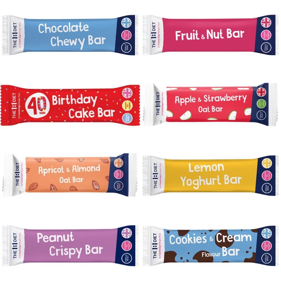 CAMBRIDGE DIET CWP The 1:1 Diet 21 x Bars 1:1 CWP Products