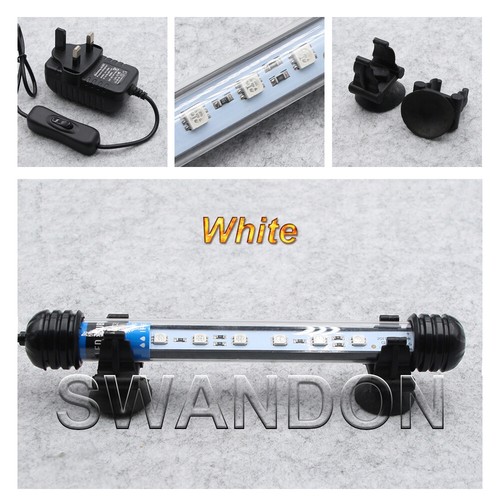 Top Aquarium Fish Tank LED Light RGB SMD White Blue Strip Light Bar Lamp Lights - Picture 8 of 10