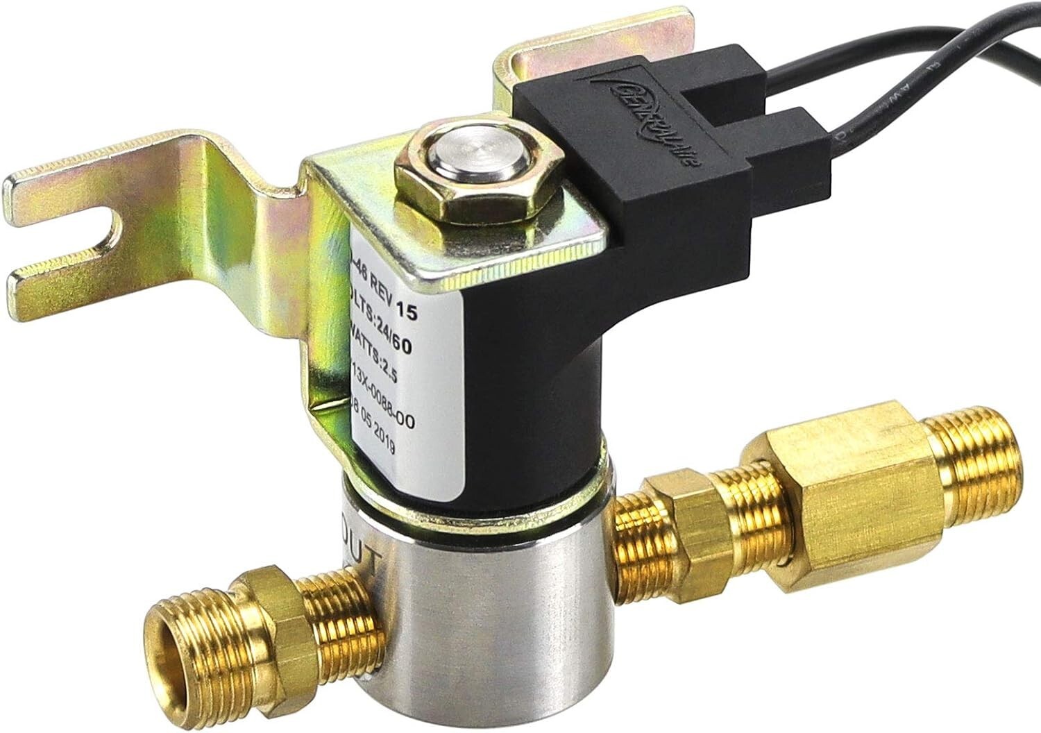 Brass 990-53 Humidifier Water Valve Assembly - 24V Compatible with GeneralAire