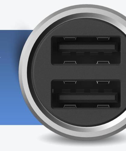 xiaomi mi car charger mi 2-in-1 double dual usb port adaptor