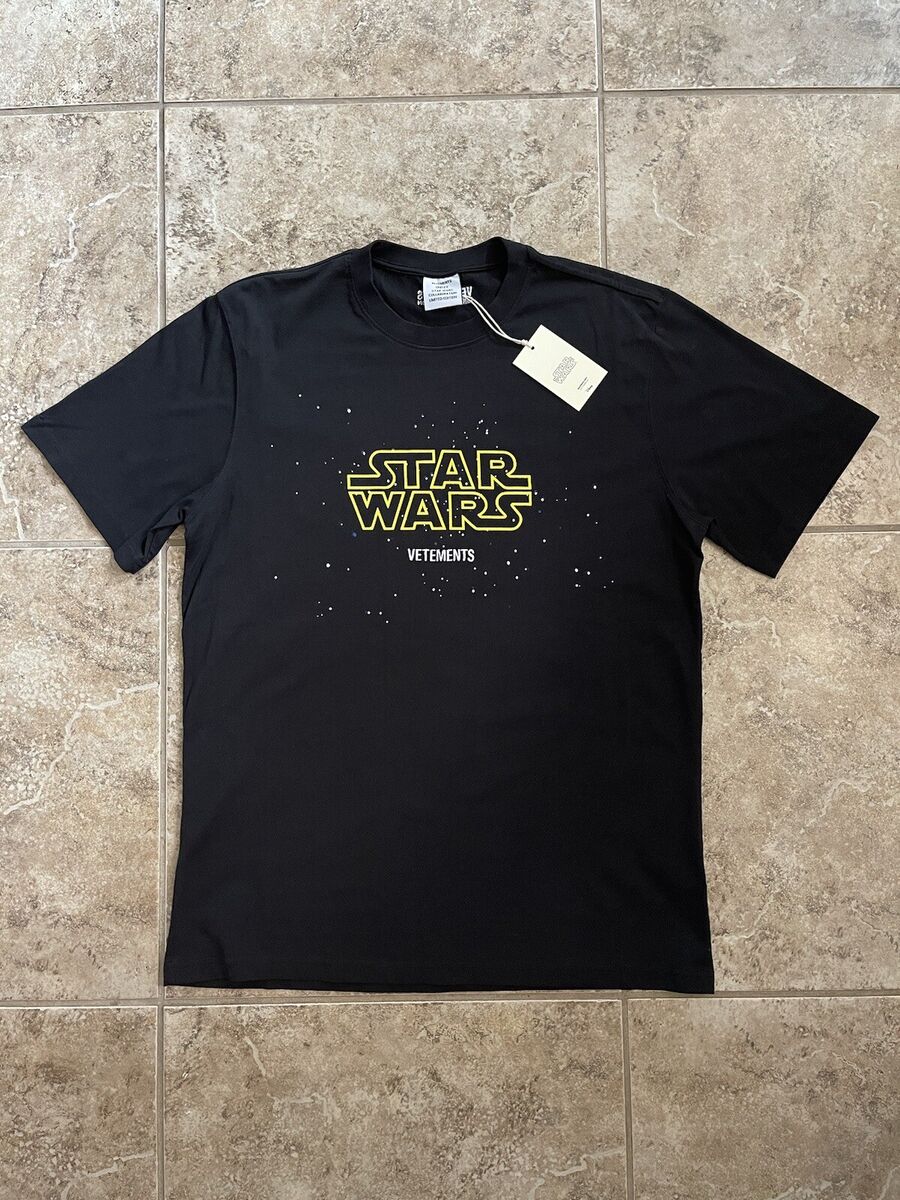 Vetements X Star Wars Black T-shirt Unisex M Brand New With Vetements X Star Wars Black T-shirt Unisex M Brand New With