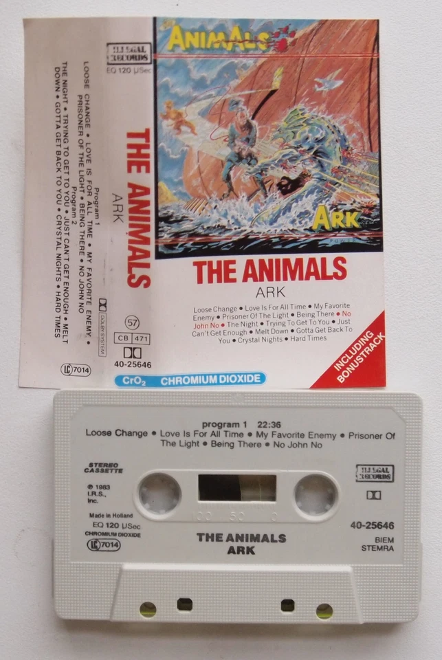 THE ANIMALS - ARK (ILLEGAL 4025646) 1983 UK CASSETTE TAPE ERIC BURDON ALAN PRICE — 第 2/3 张图片