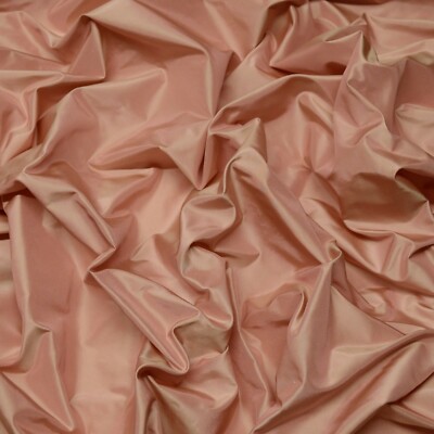 Iridescent Rose Dust Taffeta 100% Silk Fabric, 54'' Wide, By The Yard (TS-7044A)