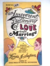 An Irreverent Dictionary of Love Marriage (Louis A Safian - 1967) (ID:48619)