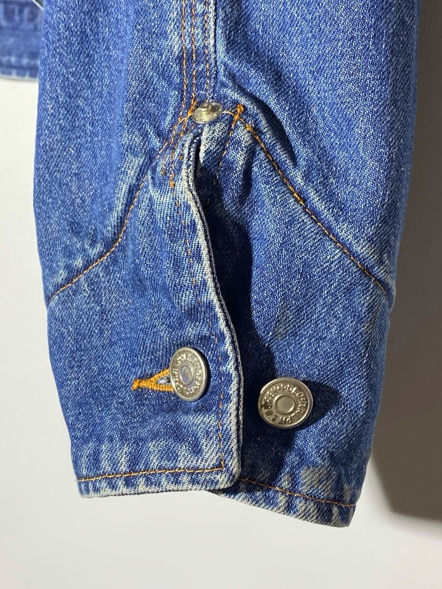 Vintage 90s Polo Ralph Lauren Denim Jacket Plaid Lining Made Vintage 90s Polo Ralph Lauren Denim Jacket Plaid Lining Made