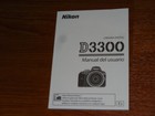 Genuine Nikon D3300 Instruction Manual Del Usuario 110 page ⚠️Spanish Only⚠️