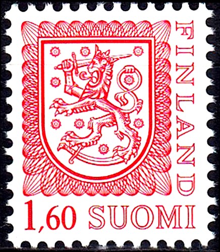 Finnland Suomi postfrisch MNH Heraldik Wappen Löwe Tier Schwert Kämpfer / 169