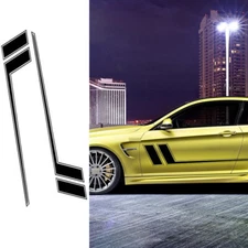 2x Sport Black Racing Sticker Car Accessories Body Fender Graphic Decal Trims