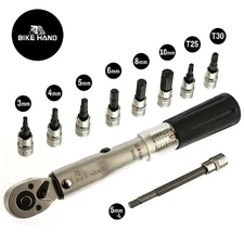 Professional Bikehand Bicycle Bike Torque Wrench Allen Key Tool Socket Set Kit
