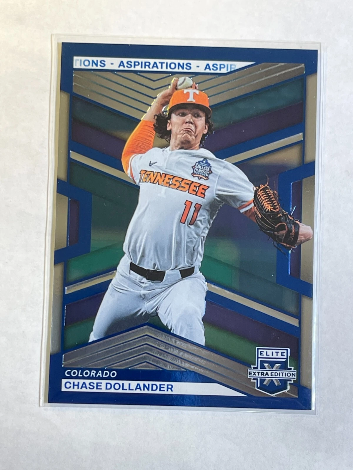 Chase Dollander 2023 Panini Elite Extra Edition Blue Aspirations #ed /349 #41