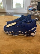 Adidas Men  s D.O.N. Issue 3 Royal Blue/White Basketball Shoes Size 6 Women  s 7 