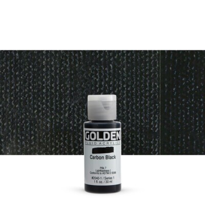 NEU Golden Fluid Acrylfarbe: 30ml (1oz): Carbon Black