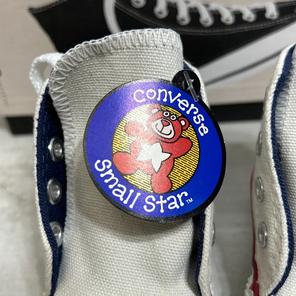 De Colección Converse Chuck Taylor All Star Pequeña Estrella Hi Hecho en EE. UU. Bebé Infantil Talla 1 Foto 4 de 4