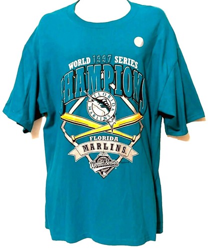 Majestic MLB USA製 マーリンズ　1997 ユニホーム Majestic Diamond MLB 1997 World Series Florida Marlins Jersey L