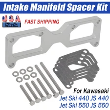 44/46mm Carb Intake Manifold Spacer Kit For Kawasaki JS440 JS550 Jet Ski 550 SX
