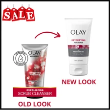 Olay Regenerist Detoxifying Face Wash, Pore Scrub Facial Cleanser,All Skins Type