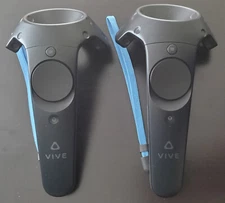 HTC Vive Virtual Reality VR Wand Controllers Pair (Black) 1.0 (2PR7100)