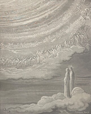 Göttliche Komödie die Engel Descendirent Dante Gustave Golden 1885