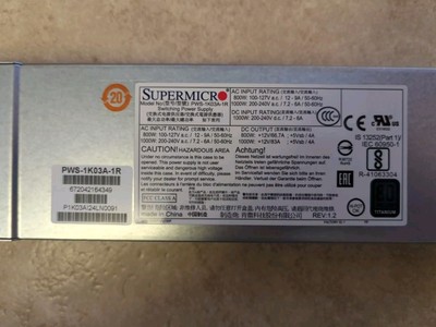 Supermicro PWS-1K03A-1R 1000W PSU Netzteil 80 Plus Titanium
