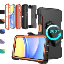 For Samsung Galaxy A15 5G Case Shockproof Hybrid+Belt Clip Fit Otterbox Defender
