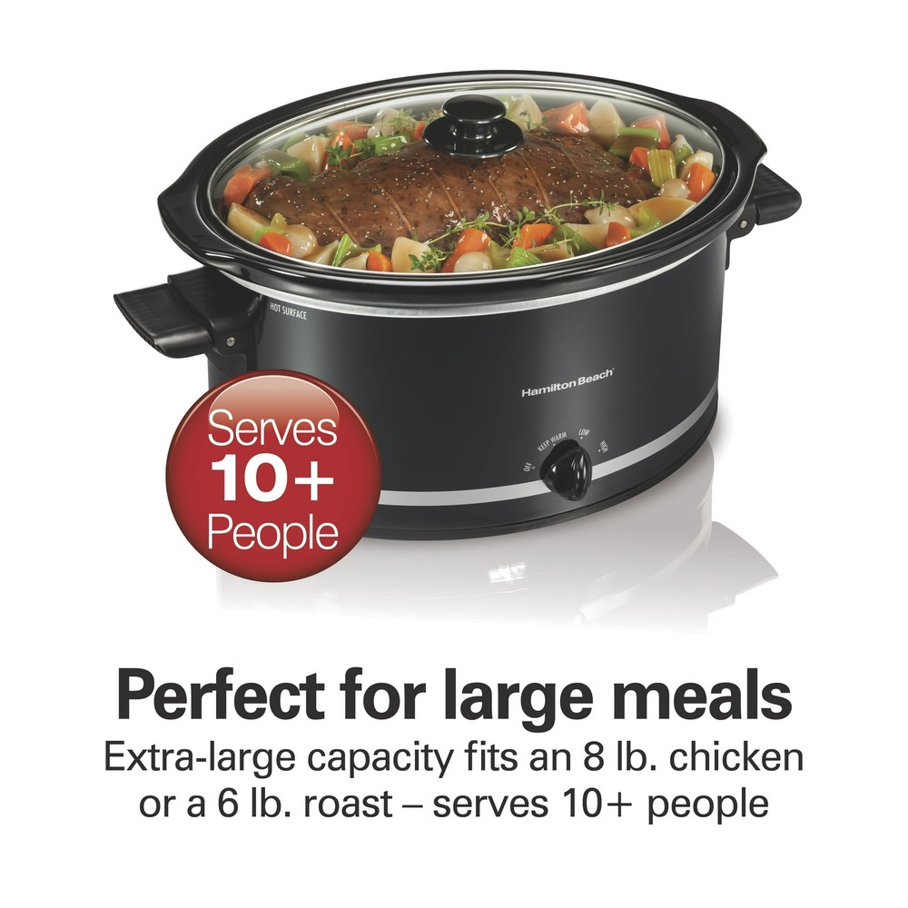 XL 8-10 Quart Large Capacity Slow Cooker Crock Pot XL 8-10 Quart Large Capacity Slow Cooker Crock Pot
