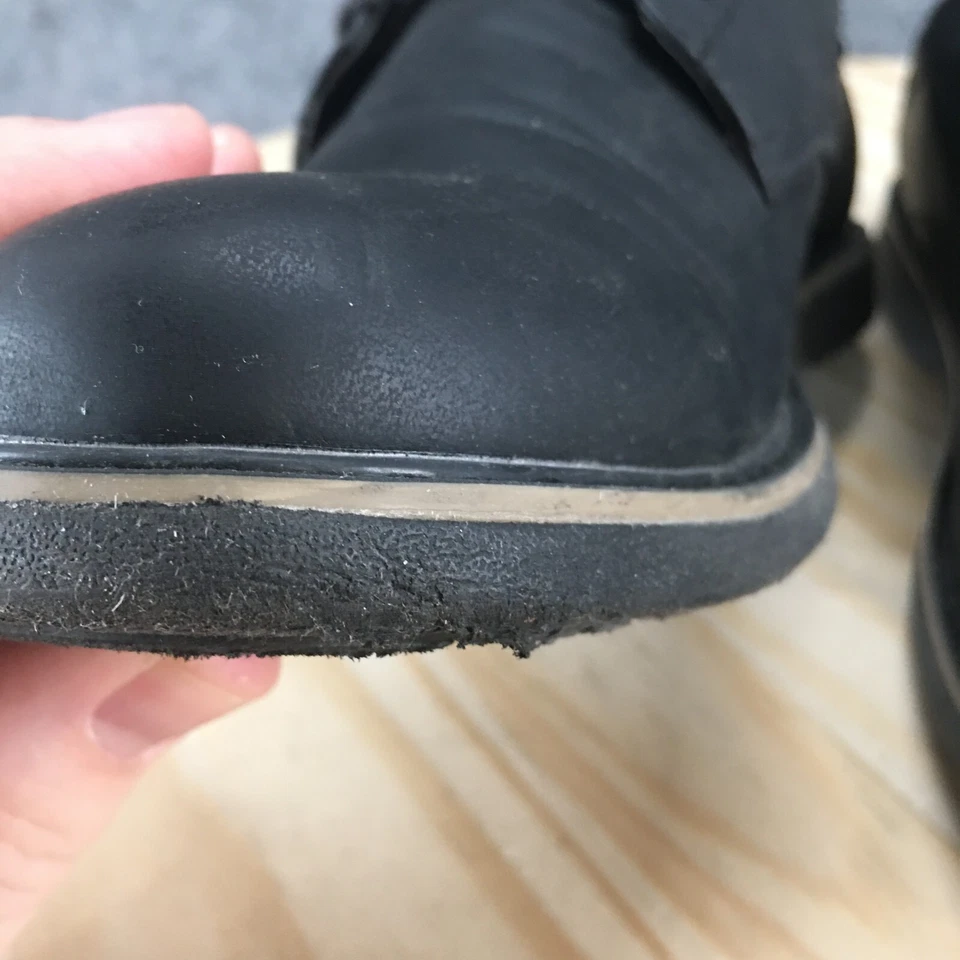 Zapatos de vestir Dexter para hombre 7 Oxford negros imitación cuero con cordones parte superior baja punta redonda Foto 4 de 4