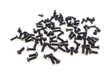 *100 Pack 6-32 x 3/8" Black Machine Screw - Button Head Socket BSHX#06C0006STLPL